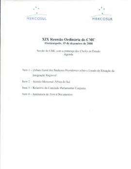 XIX Reuniao ordinaria do CMC