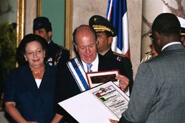 Ceremonia intercambio condecoraciones en República Dominicana