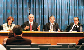 Conferencia prensa en la ONU