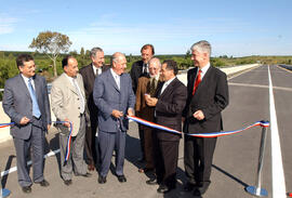 Entrega del nuevo Puente Huaqui, Laja