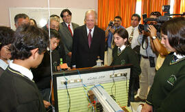 Inauguración de la Escuela F 805 Zaida Araneda Viguera, Los Alamos