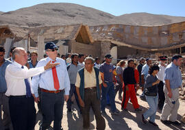 Presidente de la República en Recorrido por Quebrada de Tarapacá tras Terremoto