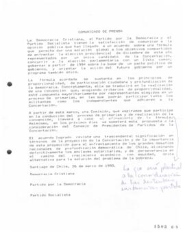 Comunicado de Prensa