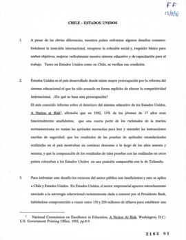 Minuta preparada para Seminario Ronald Reagan Habla Con Chile