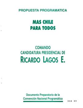 Propuesta Programática para Gobierno de Ricardo Lagos