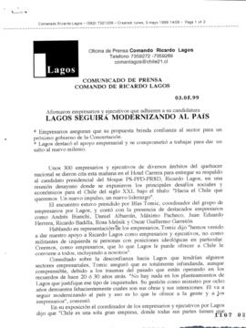 Lagos seguirá modernizando al país, afirmaron empresarios y ejecutivos que adhieren a su candidat...