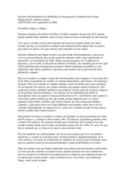 Discurso del Presidente de la República en Inauguración Asamblea del Consejo Empresario de Améric...