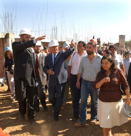 Presidente de la República en Visita Inspectiva a las Obras de Construcción del Conjunto Habitaci...