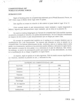 Competitividad 1997. World Economic Forum