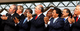 El Presidente Ricardo Lagos, asiste a la Transmisión del Mando Presidencial en Brasil