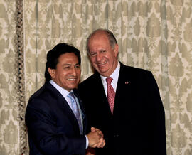 Reunión ampliada con el Presidente de Perú, Alejandro Toledo