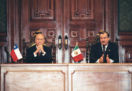 Ceremonia de bienvenida, audiencia y firma declaración conjunta Chile-México