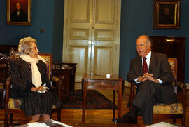 Presidente Lagos Recibe a Hortensia Bussi y Diputada Isabel Allende