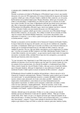 Declaraciones luego de reunirse con Cámara Comercio Estados Unidos