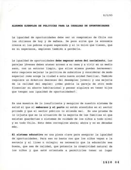 Políticas para la Igualdad de Oportunidades