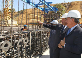 Presidente de la República Visita Obras Línea 4 del Metro