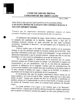 Las elecciones se ganan con consecuencia y no con oportunismo. Jaime Estéves dijo que hay signos ...