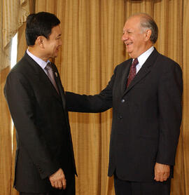 Presidente Ricardo Lagos Sostiene Reuniones Bilaterales