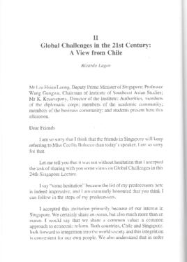 Global Challenges in the 21st century. Intervención