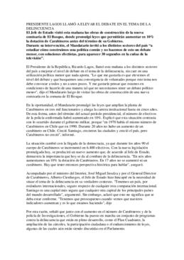 Promulgación de la ley que alarga la carrera funcionaria de carabineros