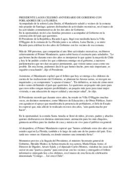Encuentro con pobladores de La Florida