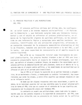 Partido Por la Democracia y Política para los Frentes Sociales