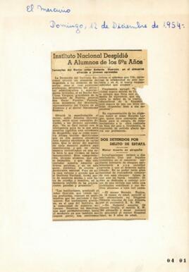 Artículos de prensa publicados entre el 12 de diciembre de 1954 y el 02 de julio de 1980