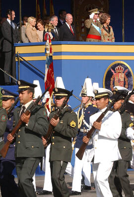 El Presidente de la República Ricardo Lagos participó en el desfile militar del "Día Naciona...