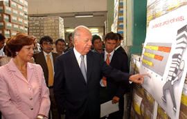 Presidente de la República Visita Bodega de Acopio de Textos Escolares