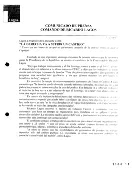 La derecha va a sufrir un castigo. Lagos a propósito de la encuesta CERC