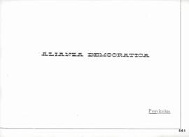 Lista de Dirigentes Provinciales de Alianza Democrática