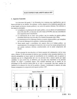 Elecciones Parlamentarias 1997. Minuta