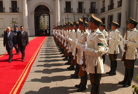 Ceremonia de bienvenida al Presidente de Panamá