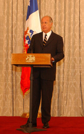 Conferencia de Prensa para exponer posición de Chile frente al conflicto de Irak