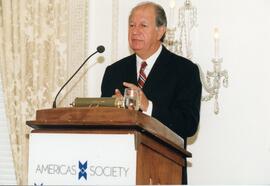 Ricardo Lagos ante Americas Society. Estados Unidos