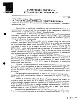 En 17 años de gobierno ellos fueron inferiores. Foxley desafió a comparar índices económicos