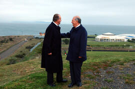 Presidente Lagos, junto a Rey de España, visita Punta Arenas