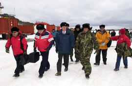 Inauguración de las obras de remodelación de la Base Antártica, Bernardo O"Higgins