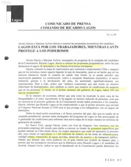 Lagos está por los trabajadores, mientras Lavín protege a los poderosos. Alvaro García y Mariana ...