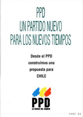 Partido Por Democracia un Partido Nuevo para Nuevos Tiempos