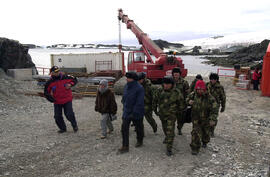 Inauguración de las obras de remodelación de la Base Antártica, Bernardo O"Higgins