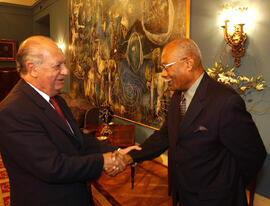 Presidente de la República en Audiencia con Candidato Presidencial de Haiti