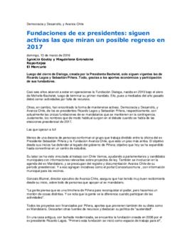 Fundaciones de ex presidentes: siguen activas las que miran un posible regreso de 2017. Artículo