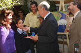 Visita a la familia de Elizabeth Cottet Ledesma, beneficiada por el programa Chile Solidario