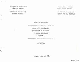 Programa de Coordinación y Promoción de Acciones en Áreas Marginadas, Panamá. Proyecto