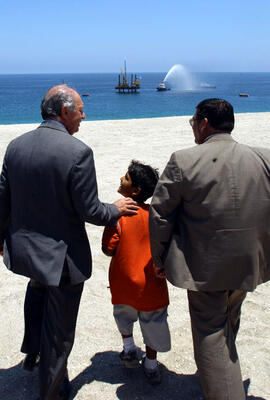 Ceremonia primera piedra del Puerto de Mejillones