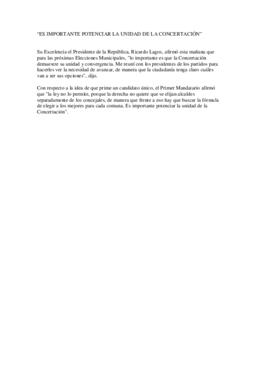 Declaraciones sobre elecciones municipales