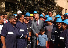 Presidente de la República Visita Inicio de Obras en Maestranza San Eugenio