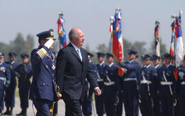 Presidente Lagos asiste al Septuagésimo Cuarto Aniversario de la Fuerza Aerea de Chile