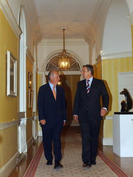 Encuentro del Presidente Ricardo Lagos y el Primer Ministro del Reino Unido de Gran Bretaña Tony ...